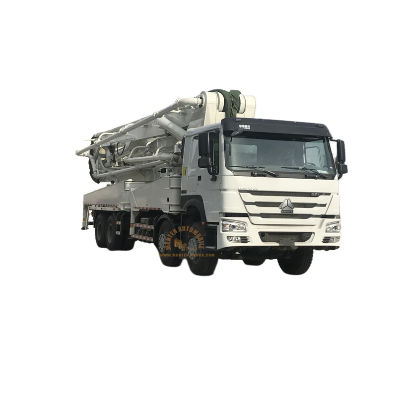 sinotruk howo 62m concrete pump truck